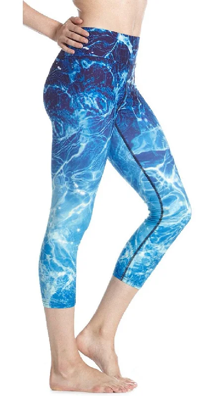 Aqua - Triathlon Capri Leggings - CUSTOM ORDER