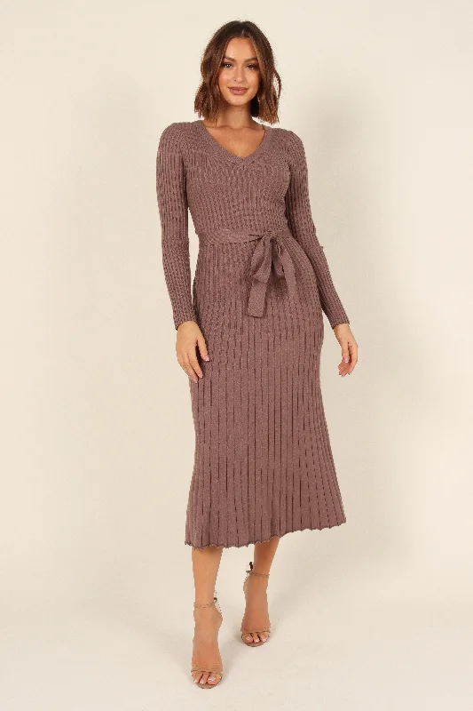 Reigan Dress - Mocha