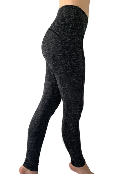 Tri-Heather Pocketed Legging (No inseam)