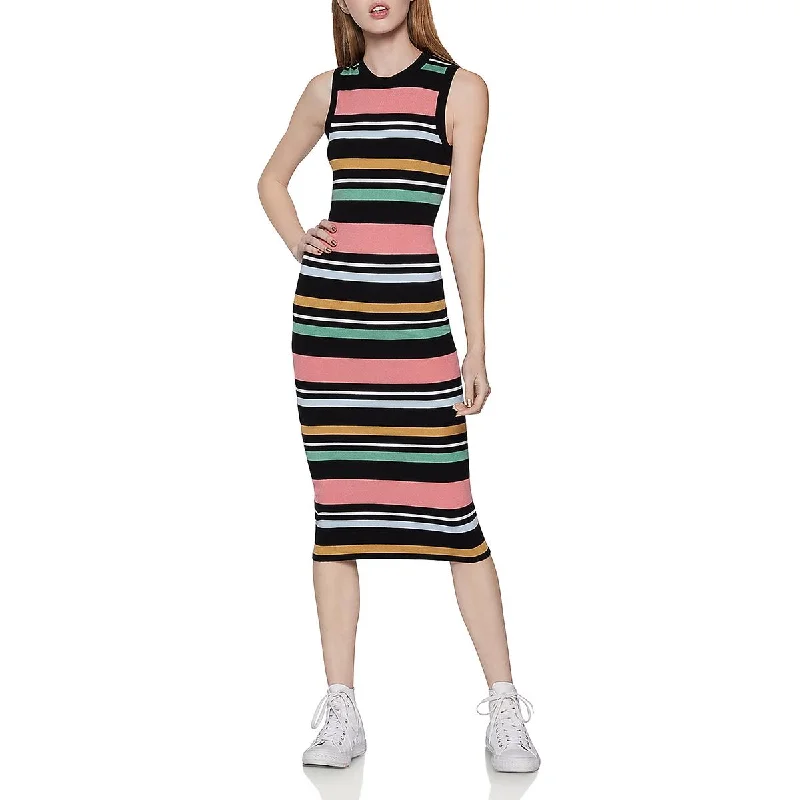 BCBGeneration Womens Knit Striped Sweaterdress