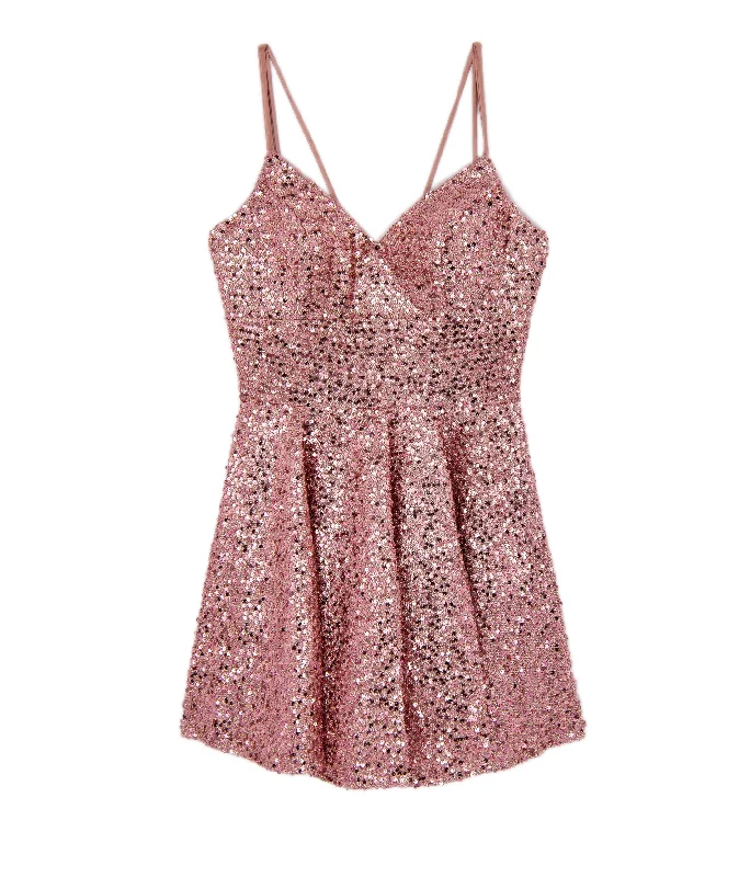 Alyce Women Pink Sequin Mariana Dress