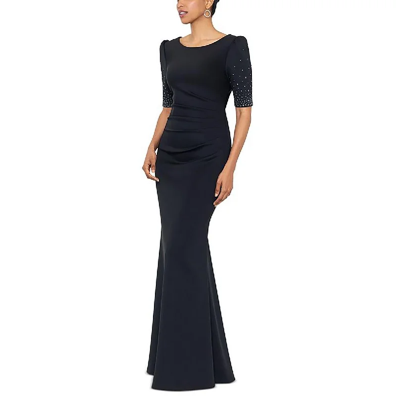 X by Xscape Womens Embellished Long Evening Dress